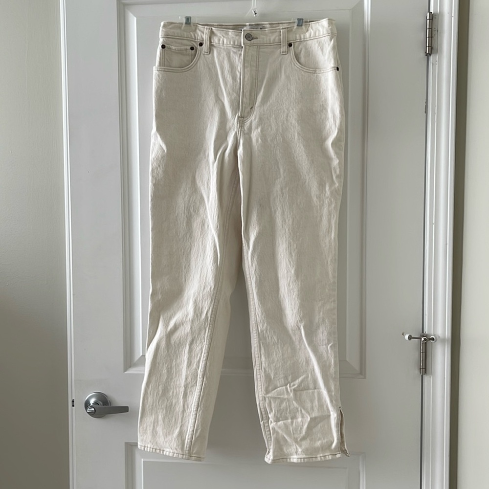 Cream jeans
